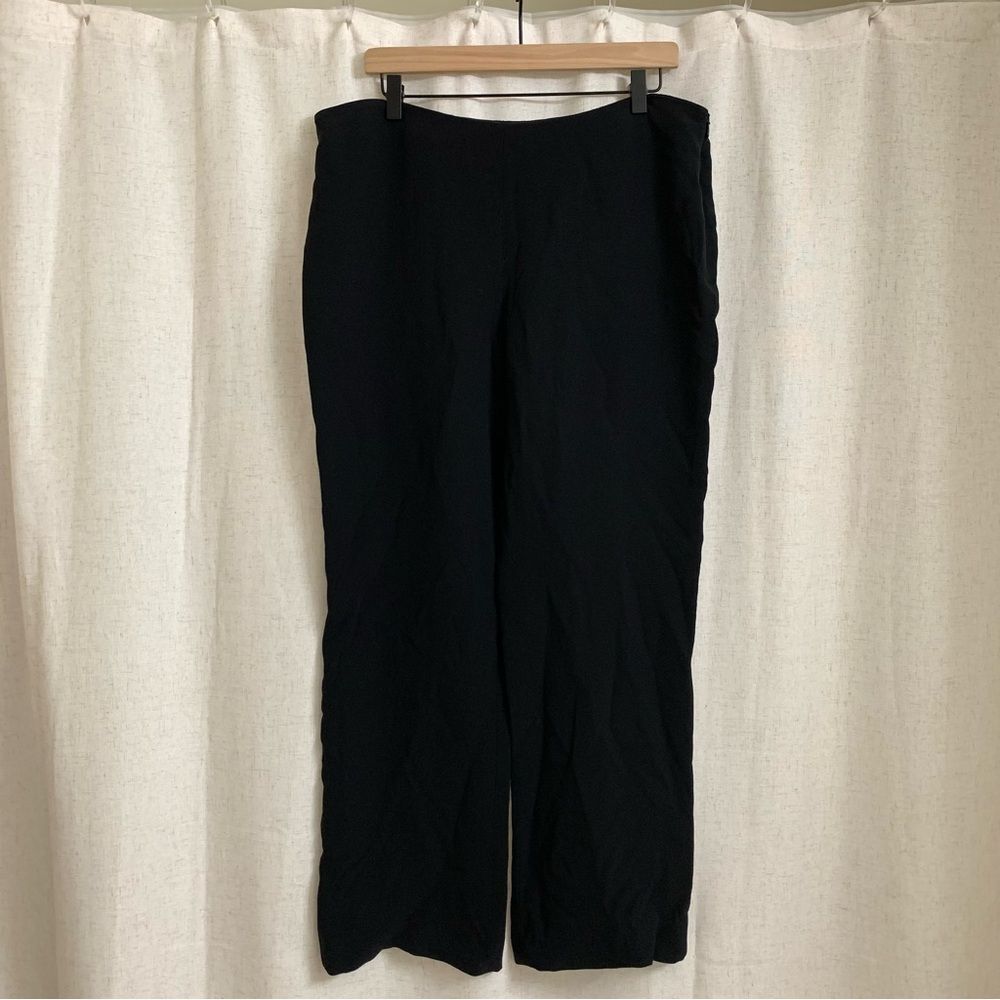 Giorgio Armani 100% Silk Size 48 Black Pant Trouser Like New